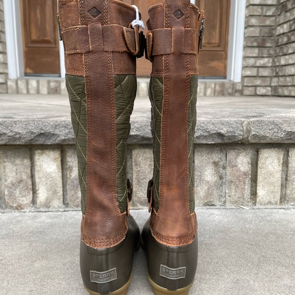 SPERRY SALTWATER TALL BUCKLE NYLON QUILT 7 Women's Outdoor Boot - Picture 9 of 11